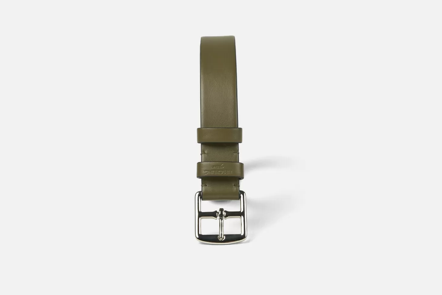 Fashion Heschung Ceinture Box Kaki Sellier