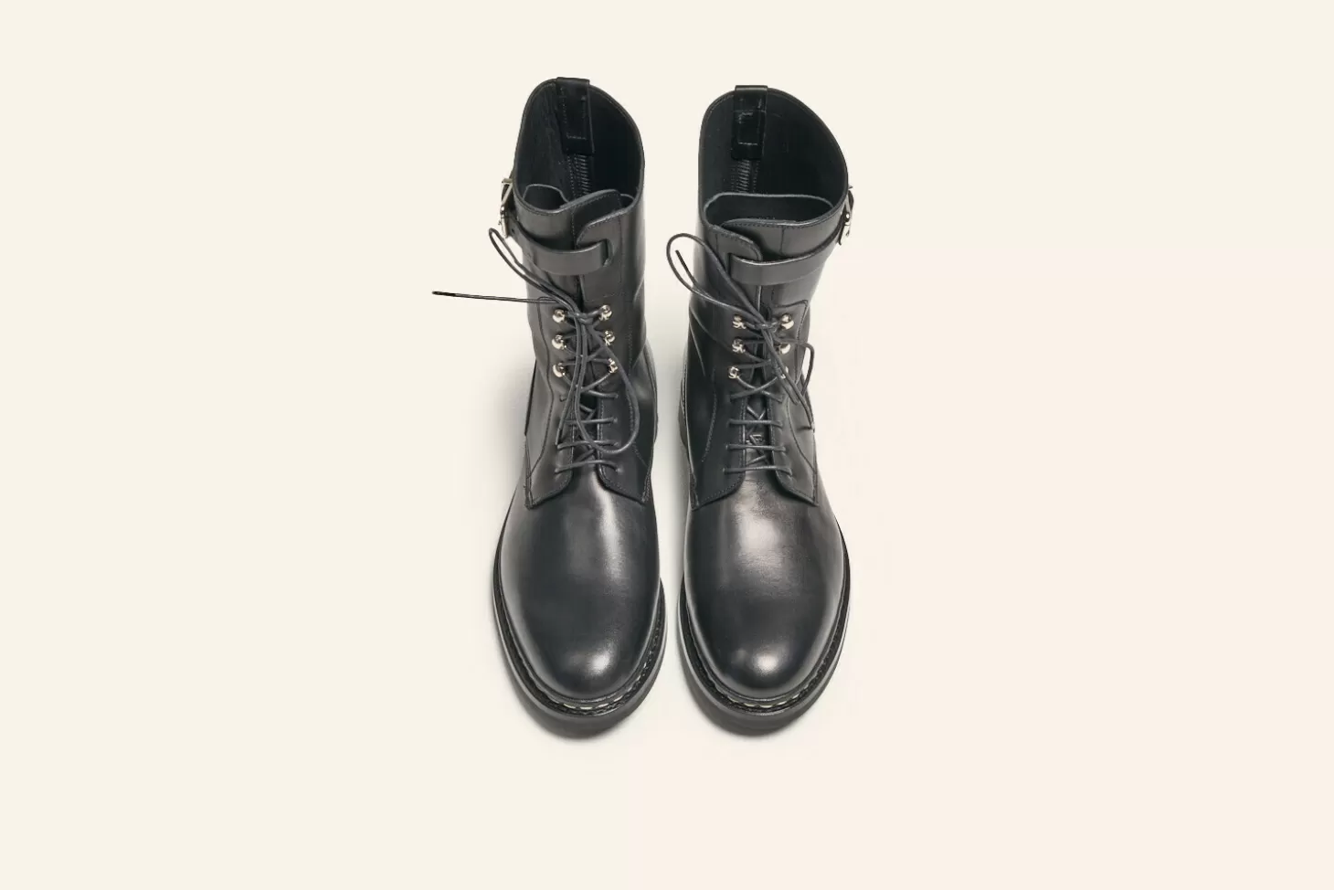Sale Heschung La Botte Sergent Femme Noir