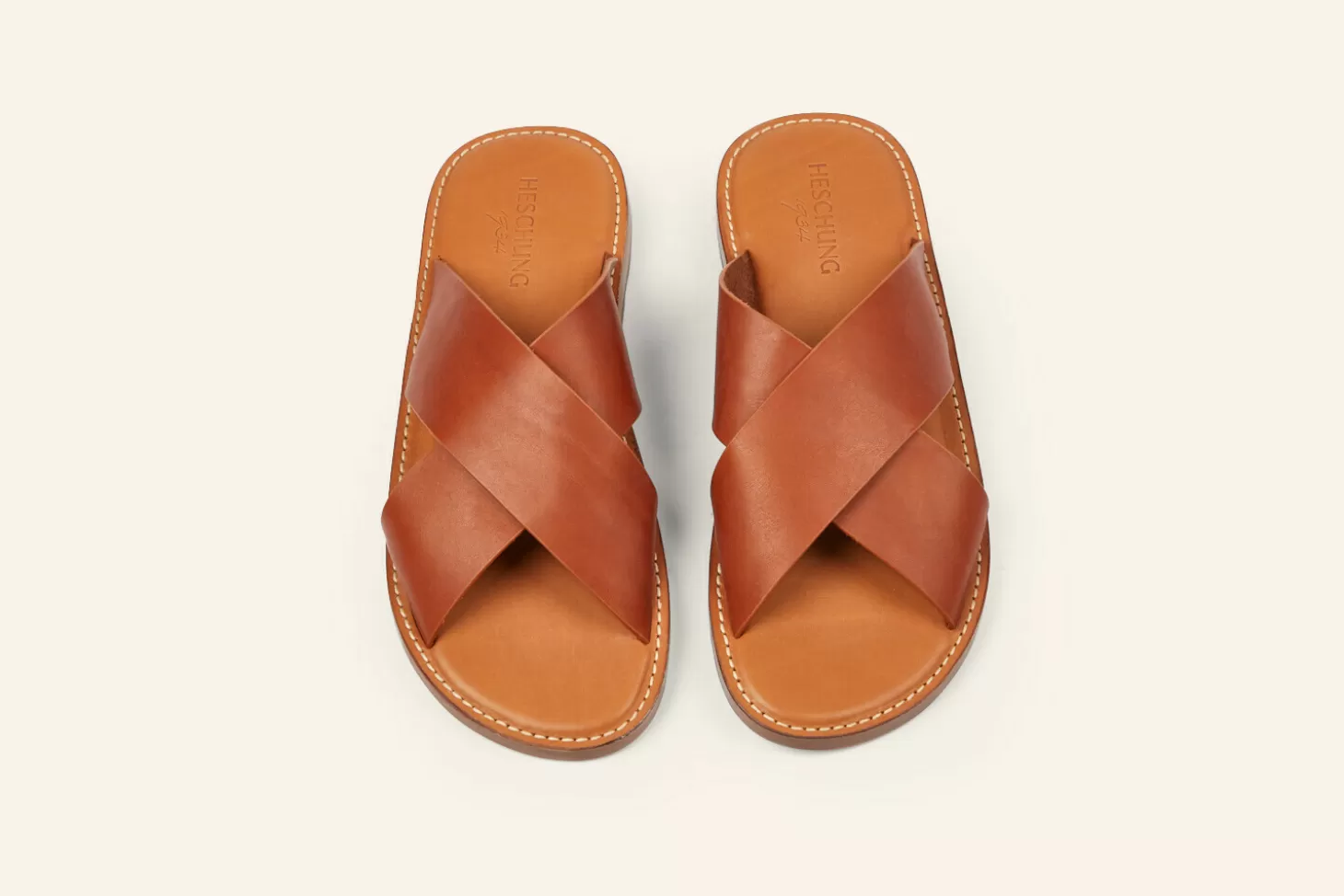 Flash Sale Heschung La Sandale Sarno Cognac