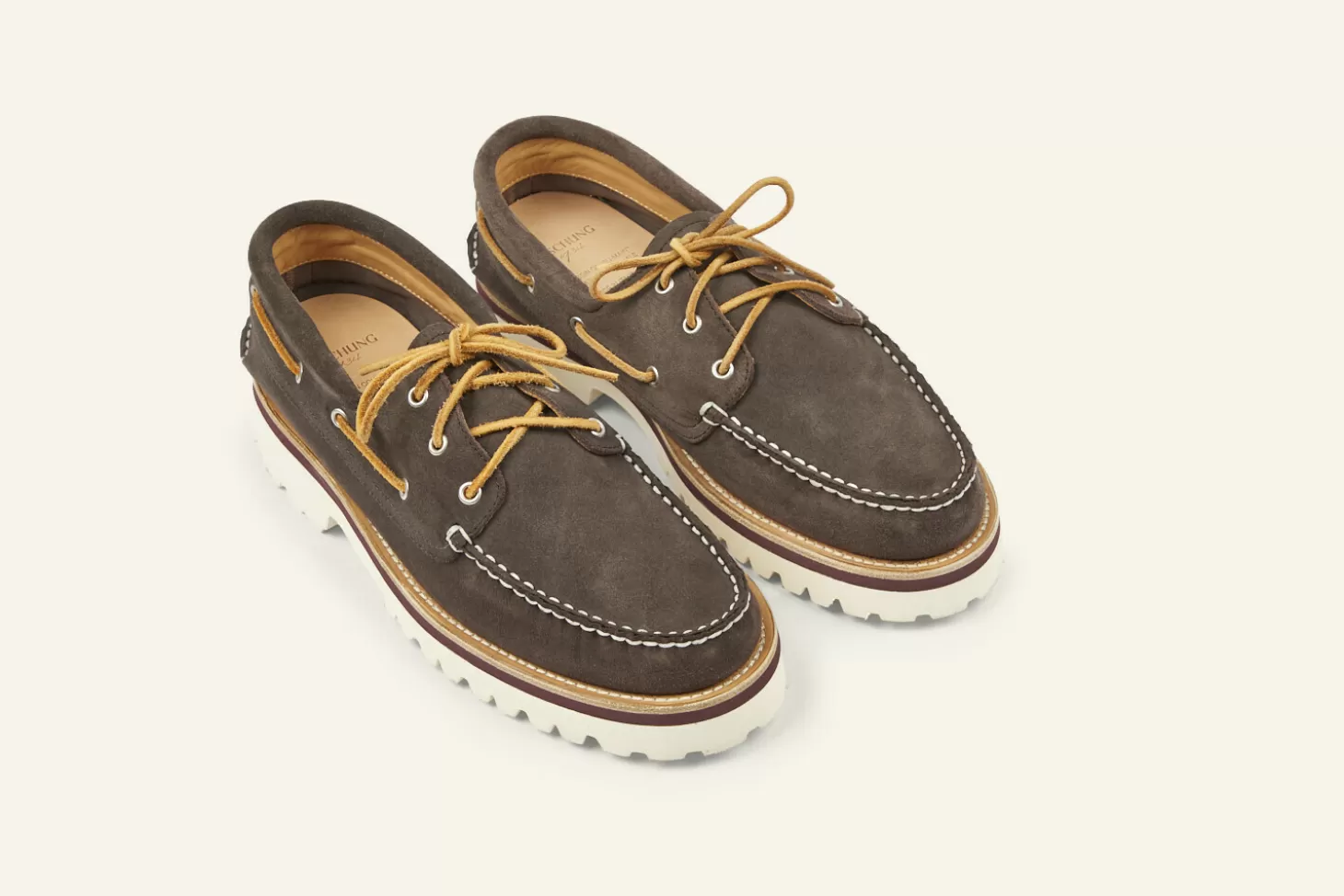 Hot Heschung Mocassins Bosco Veau Velours Arabica G-Light B