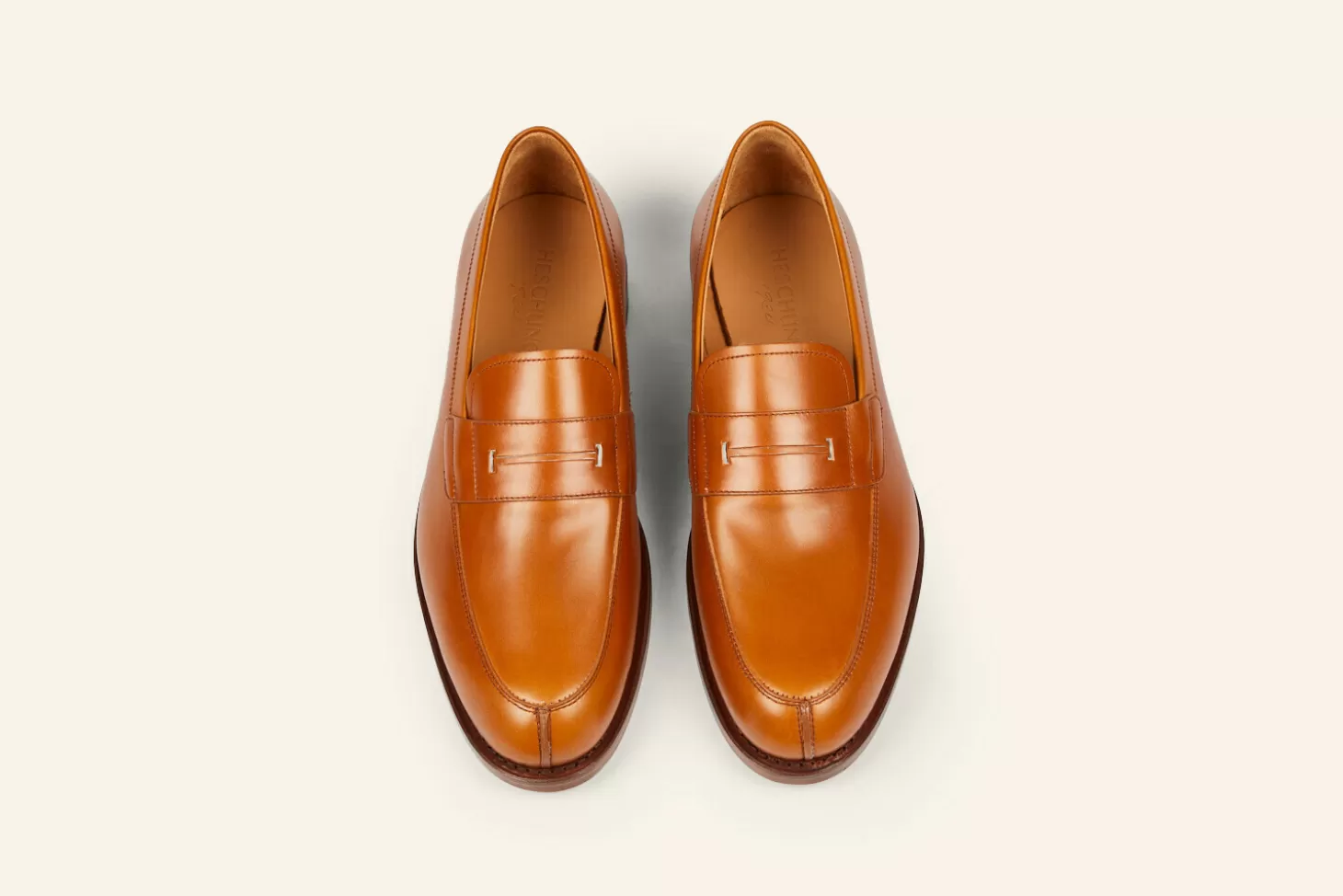 Clearance Heschung Mocassins Lilium Box Gold Cuir
