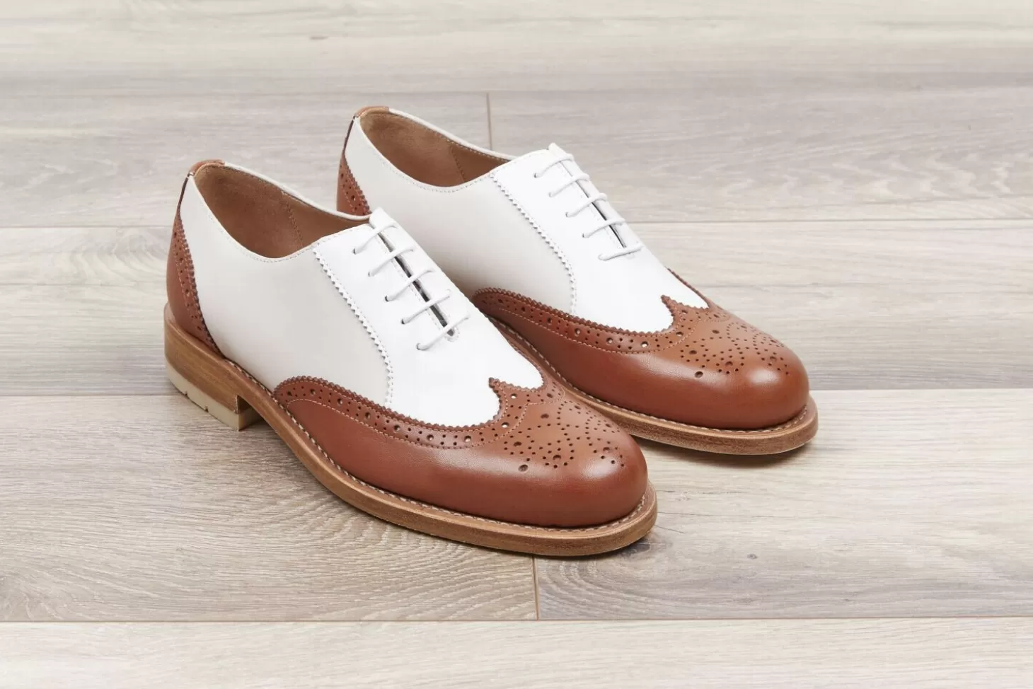 Fashion Heschung Richelieus Zinnia Sequoia/Purecalf Gold Cuir