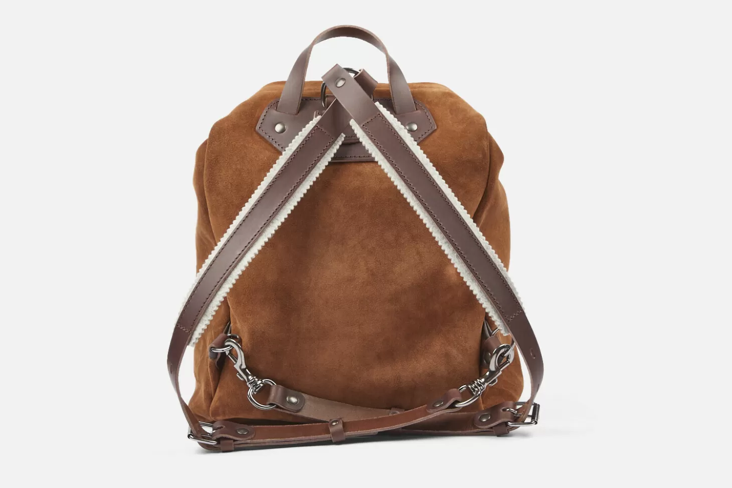 Shop Heschung Sac Dos Camp Hydrovelours Havanne