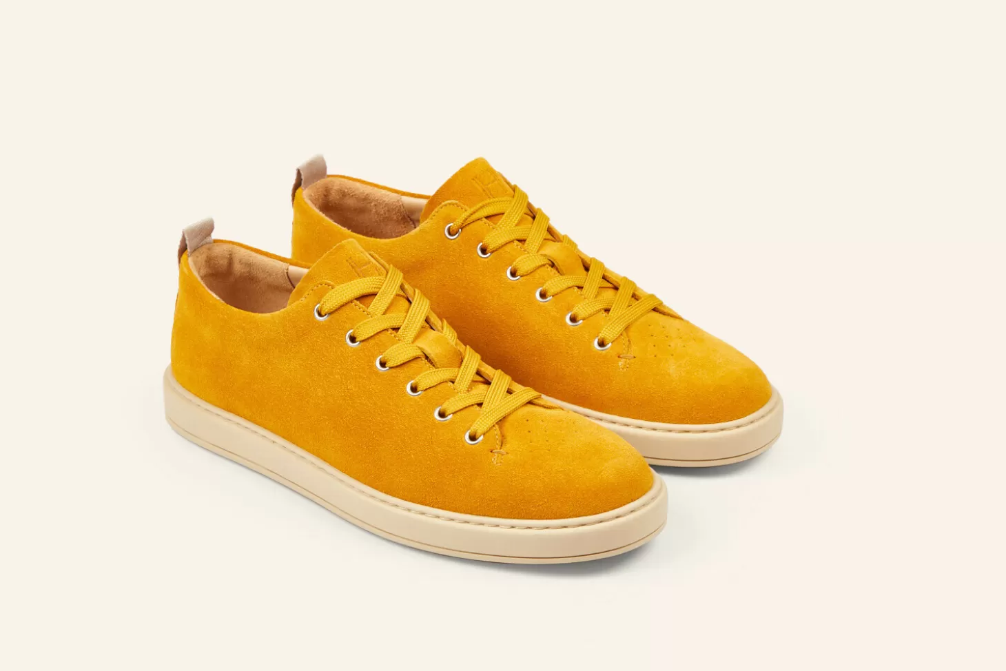 Flash Sale Heschung Sneakers Court Veau Velours Ocre Smash I