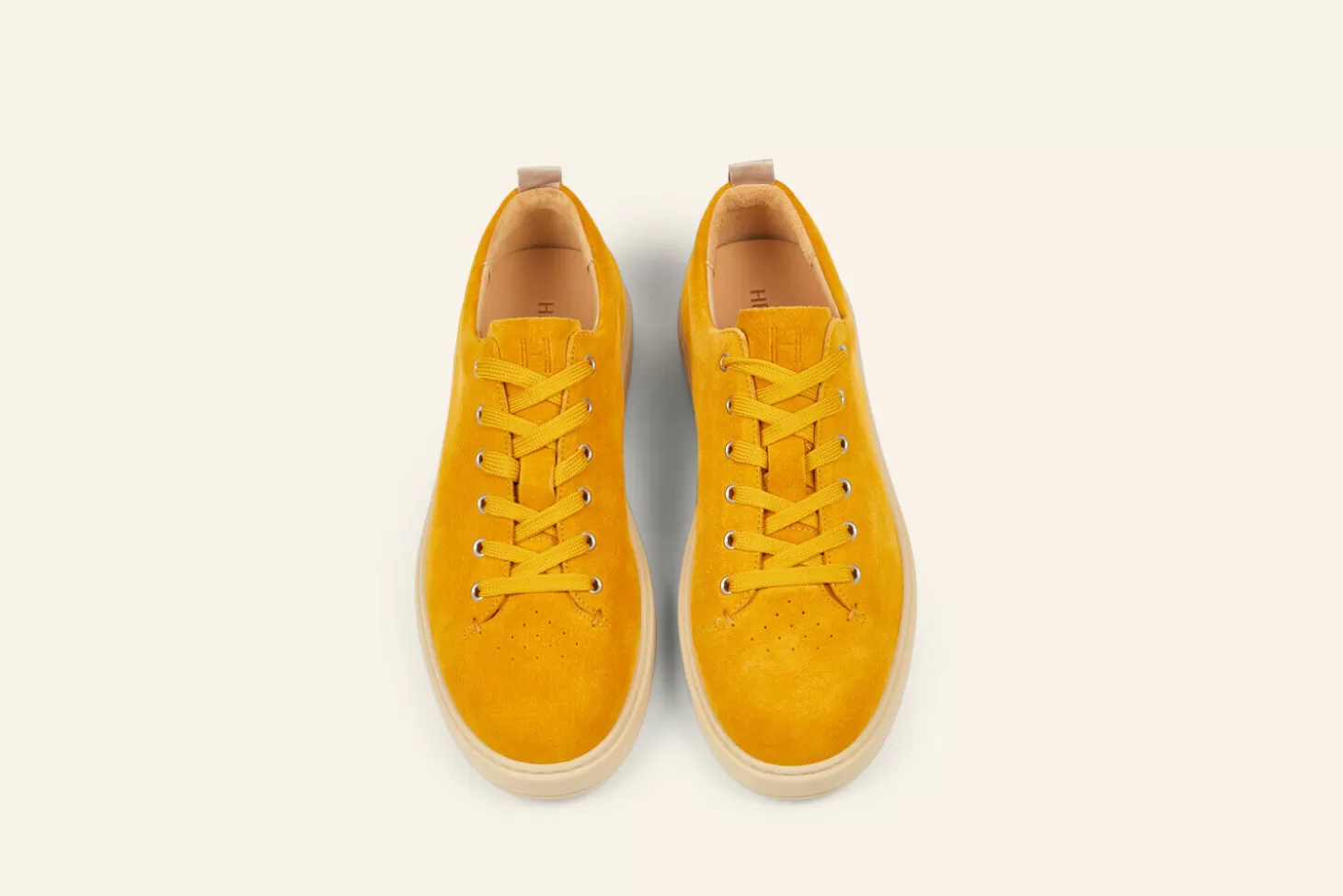 Flash Sale Heschung Sneakers Court Veau Velours Ocre Smash I